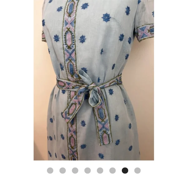 60s/70s Size S Vintage Hippie Dress - Picture 3 of 7